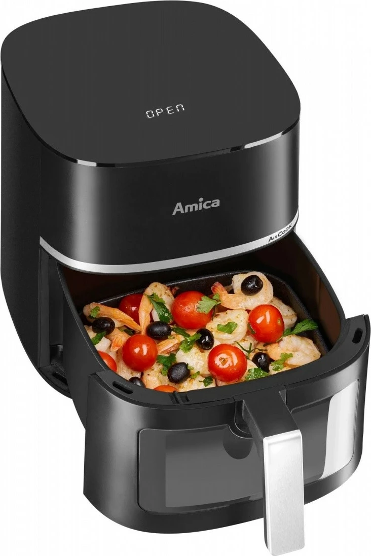 fritezë ajri Amica AFM 6020 7.2 L 1700 W 10 programe panel me prekje dritare shikimi e zezë