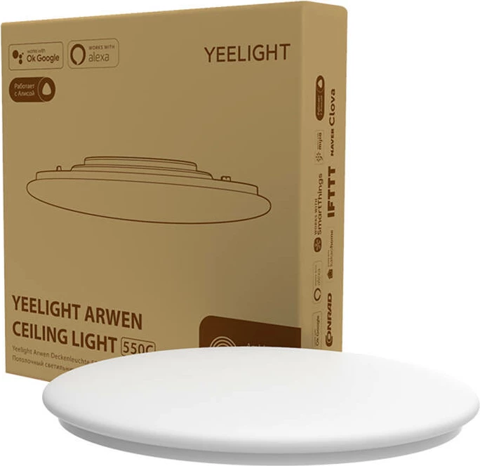 Llambë tavani smart Yeelight Arwen Ceiling Light 450C, Ø495mm, 50W, 4000lm, Bardhë