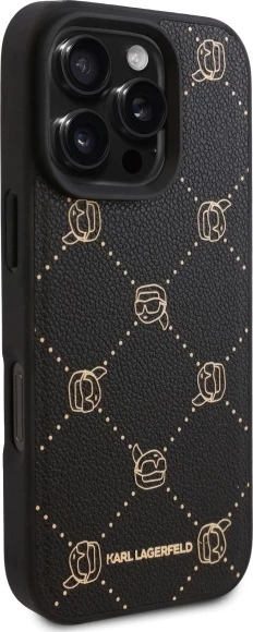 Mbështjellës Karl Lagerfeld Magsafe Karl Head për iPhone 16 Pro Max, i zi