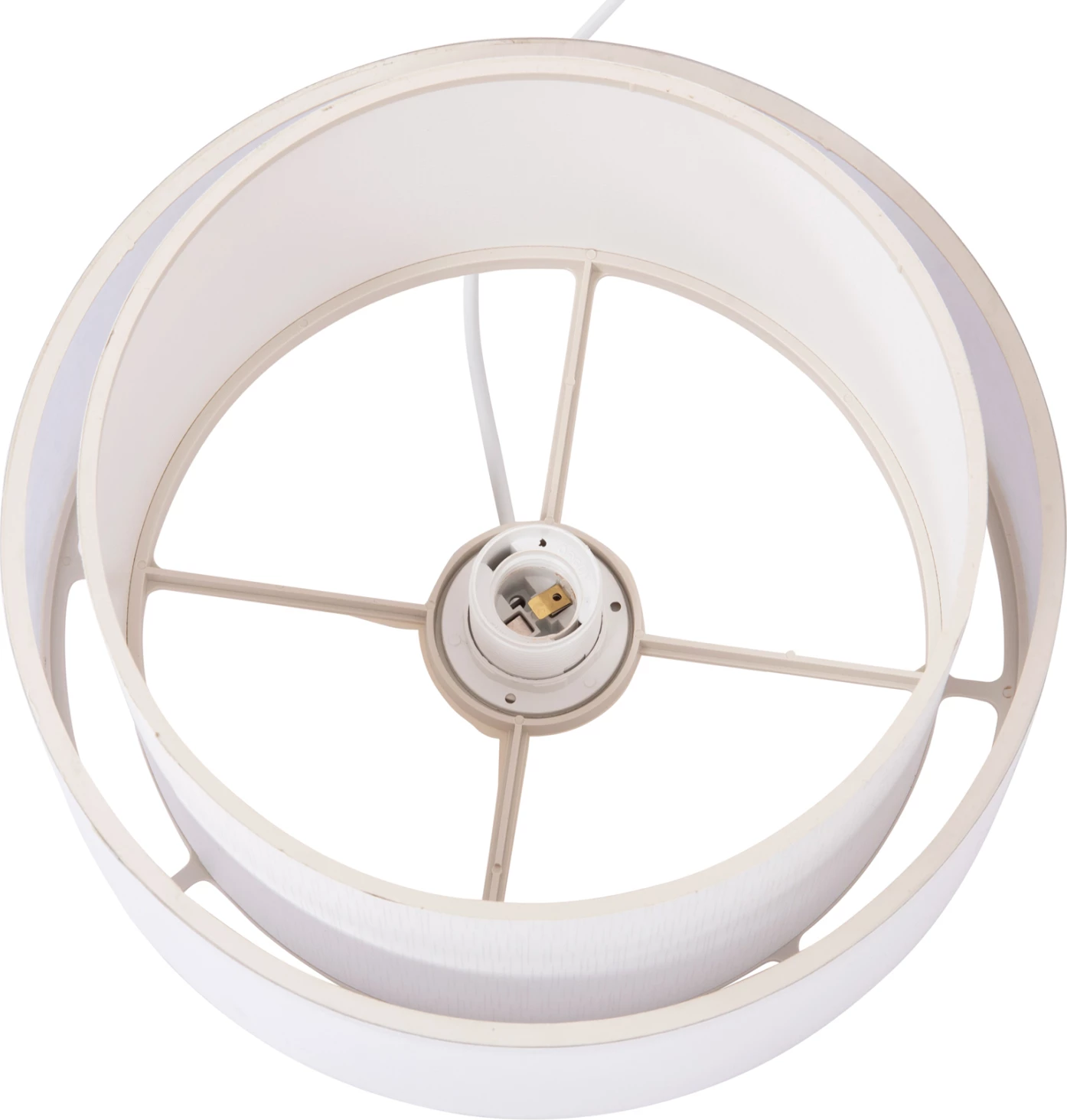 Llambë varëse cilindrike KRIKS FH4707.01 PVC e bardhë Φ30x70H cm