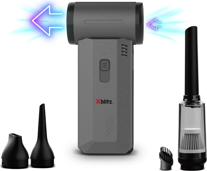 Fshesë me korrent portative/fryer Xblitz DRAGON, 8000 mAh, e zezë, pa kabllo, set aksesorësh