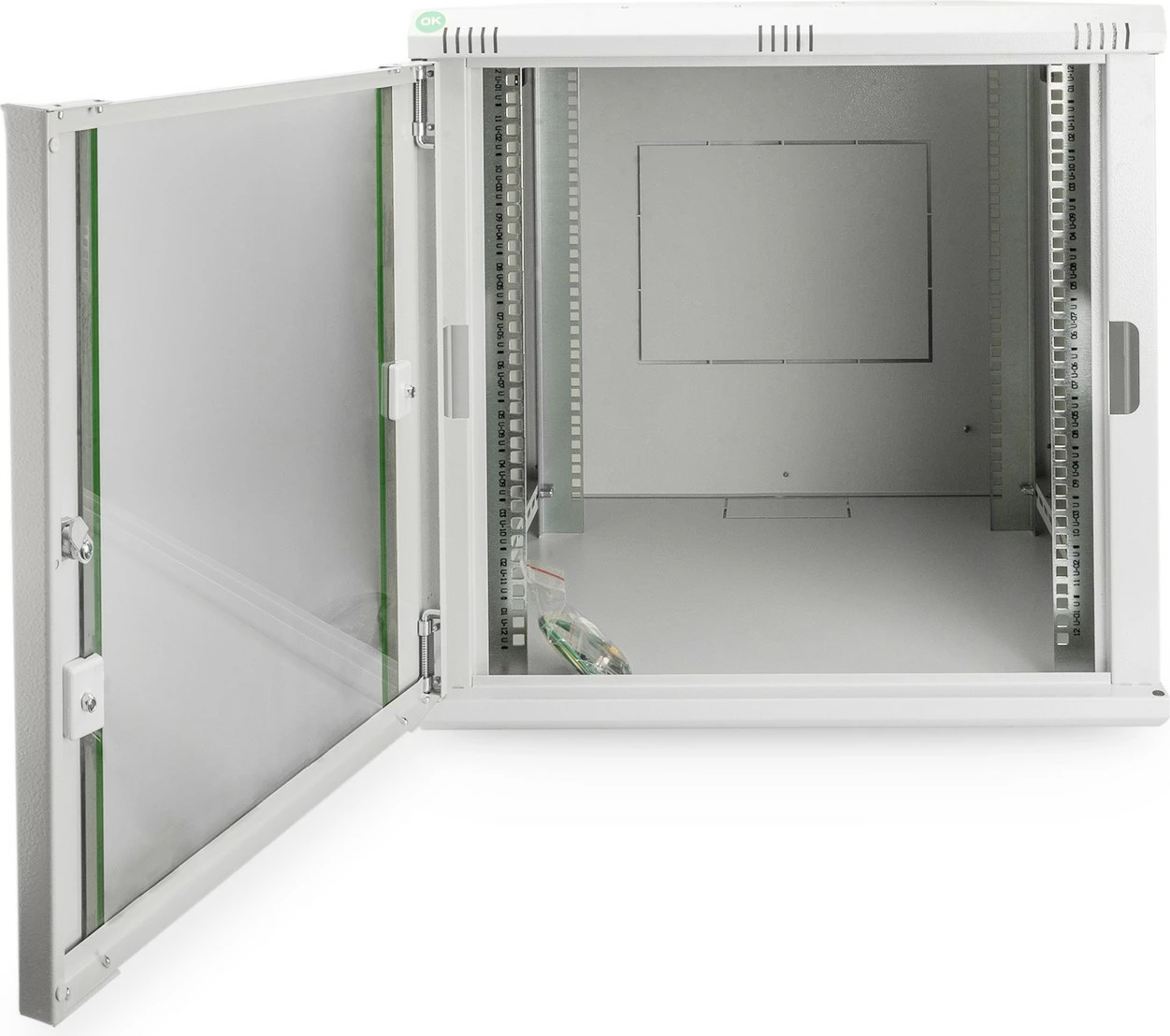 Kasë rrjeti Digitus Dynamic Basic 12U, 600x600mm, xham, gri