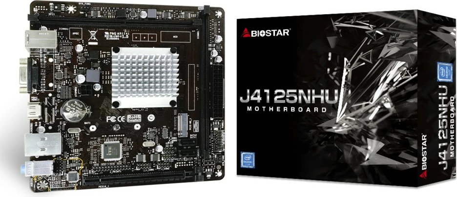 Pllakë amë Biostar J4125NHU, Intel Celeron J4125, 8 GB, mini ITX