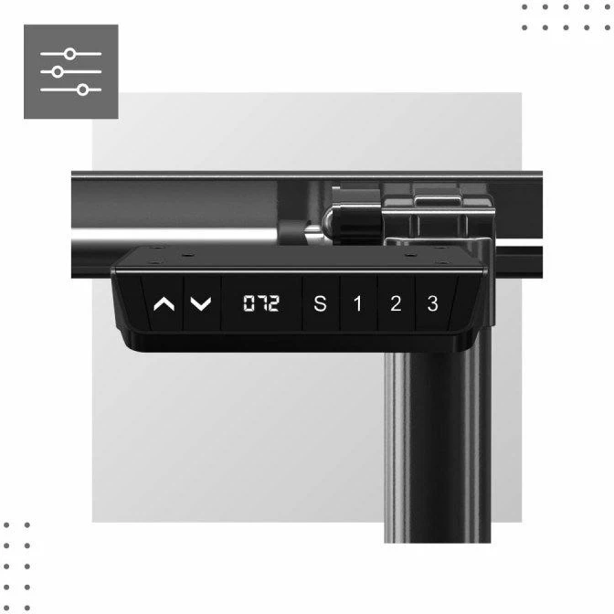 Kornizë elektrike tavoline Mark Adler, e zezë