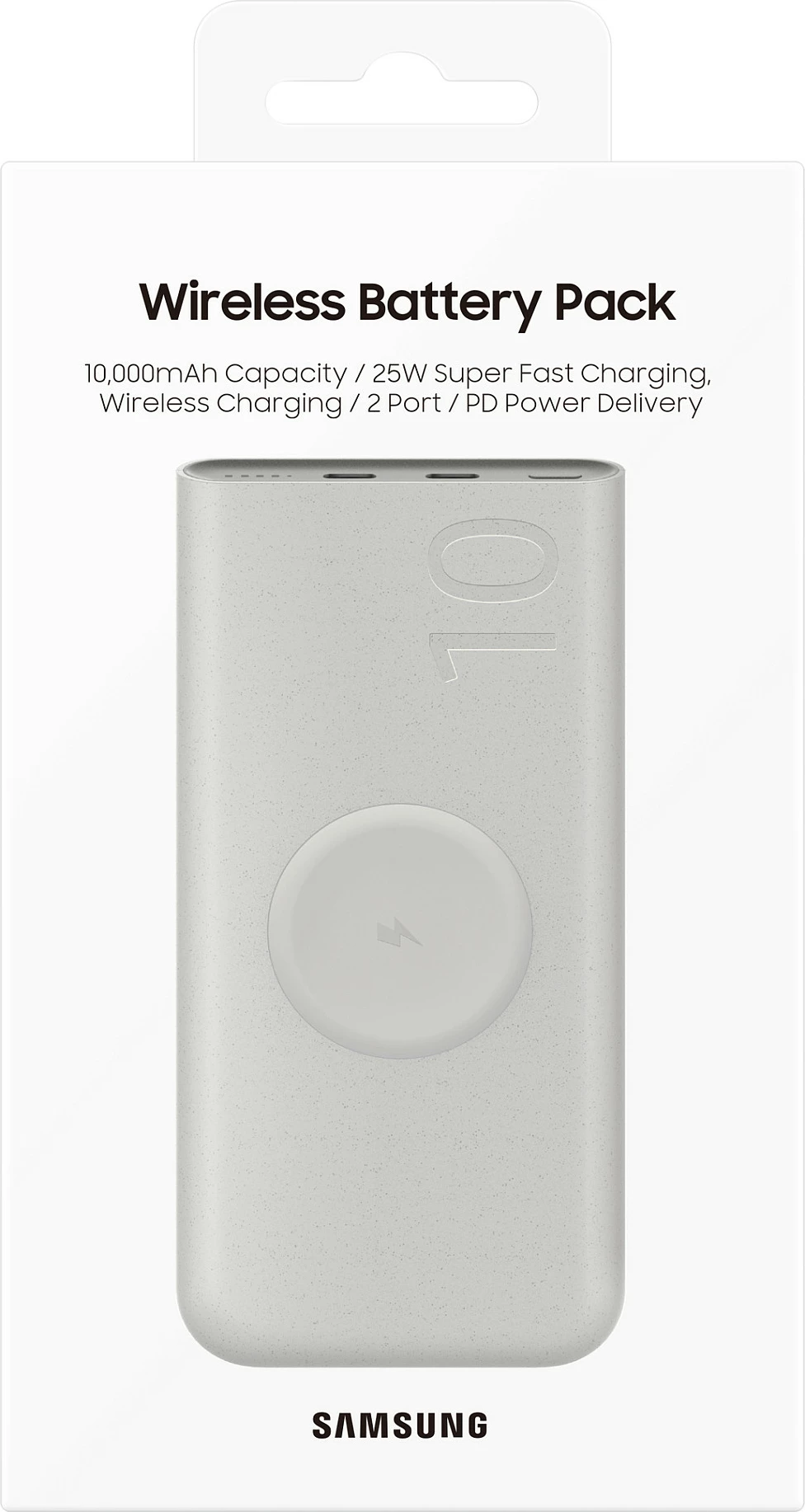 Powerbank Samsung EB-U2510XUEGEU, 10000 mAh, Wireless, Beige