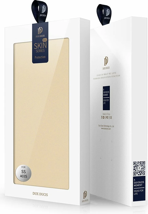 Mbështjellës Dux Ducis Skin Pro Bookcase për Samsung Galaxy A03s, ari