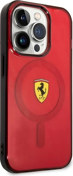 Mbështjellës Ferrari FEHMP14LUKR për iPhone 14 Pro 6.1", MagSafe, i kuq