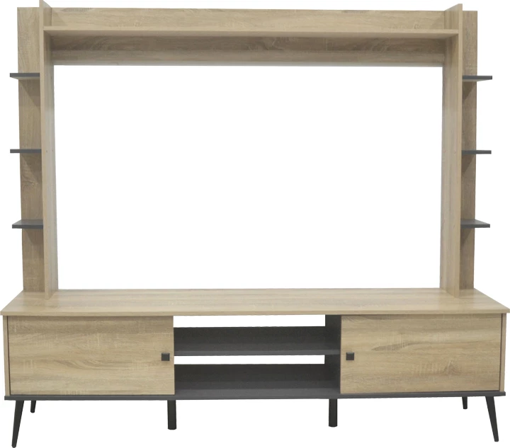 Set TV Zezan, ngjyrë sonoma-antracit, 182.5x40x162cm