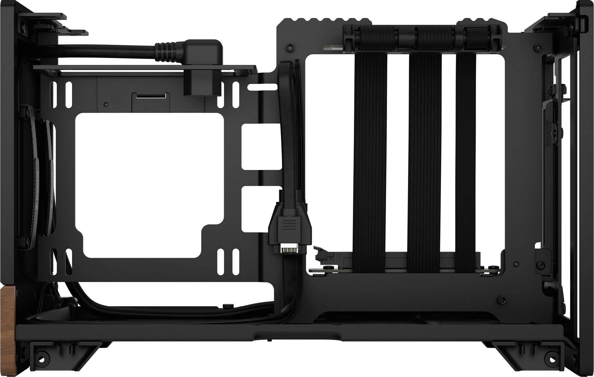 Kasë Fractal Design Terra, Mini-ITX, Alumini, Walnut, Graphite