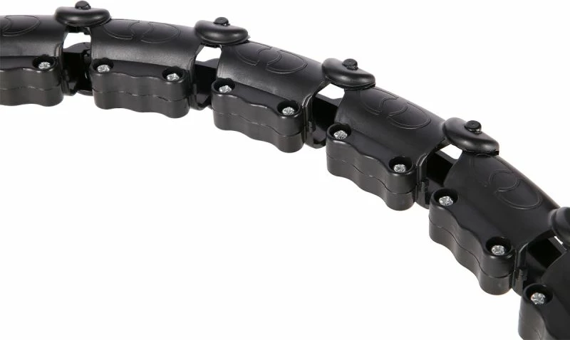 Set hula hop me peshë dhe rrip beli HMS HHW11 BR163, të zeza, plus size