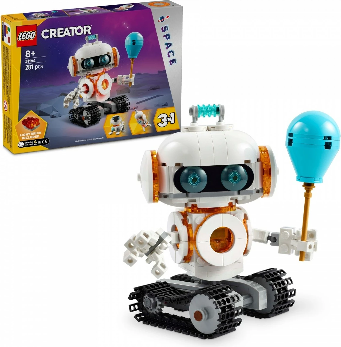 Set ndërtimi LEGO Creator 3-in-1 Cosmic Robot 31164, 281 pjesë
