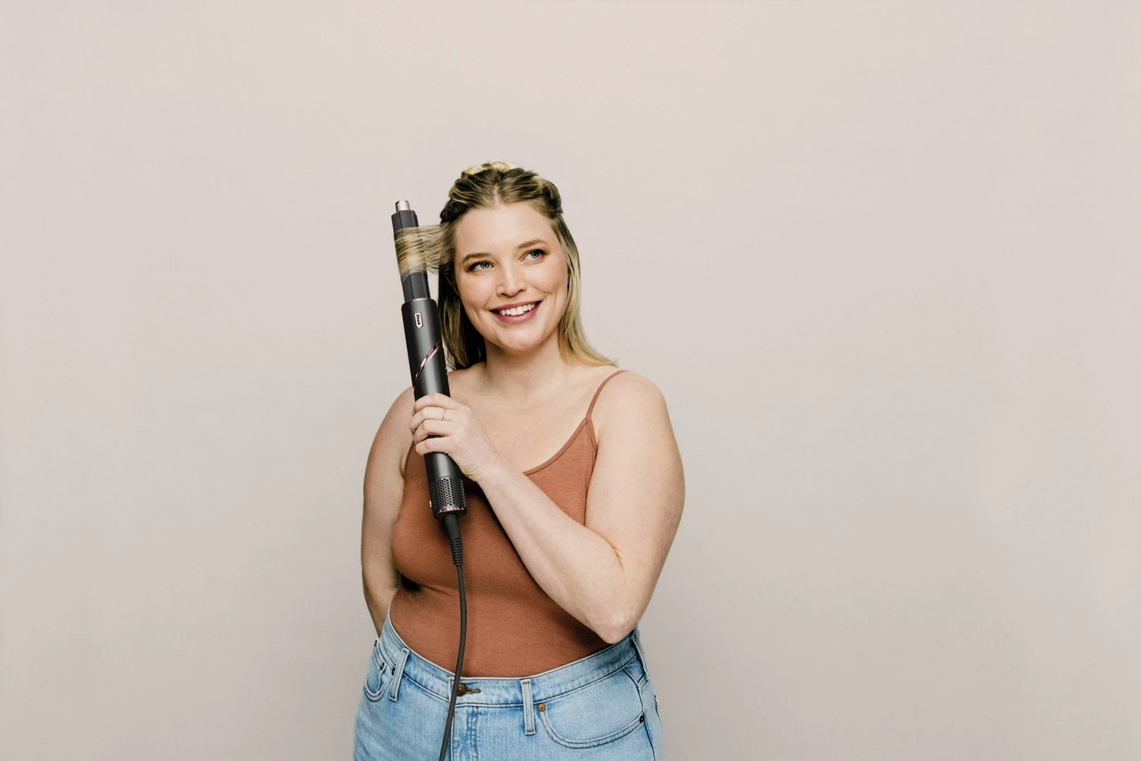 Stiluese për floke Multistyler Shark FlexStyle 5-in-1, 1400W, e zezë/ rozë