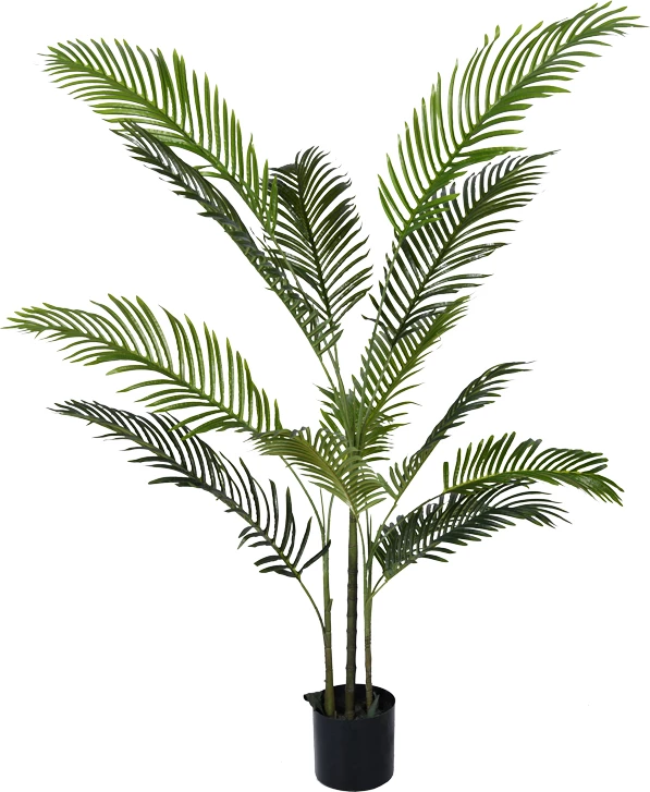 Bimë dekorative Areca II në vazo, Inart, jeshile, pp, H150cm
