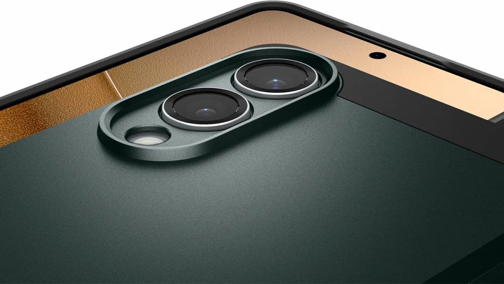 Mbështjellës Spigen Tough Armor MagSafe për Samsung Galaxy S25 Edge, Jeshil/Ezezë