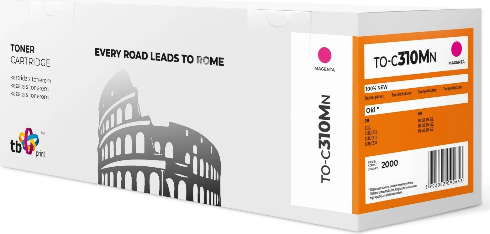 Toner TB Print TO-C310MN për OKI, Magenta