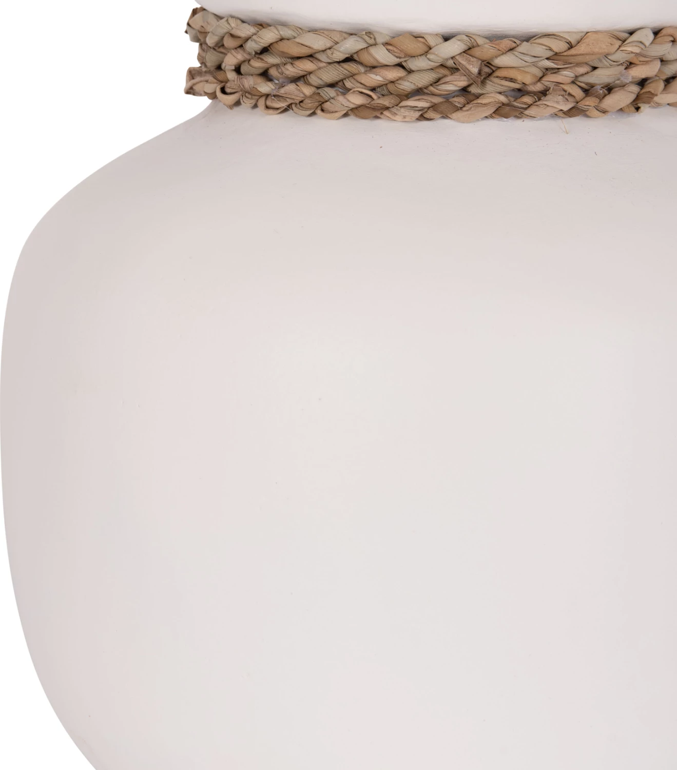 Vazo dekorative tavoline CAMMER, terrakotë e bardhë, FH4687.02S, 22x20cm