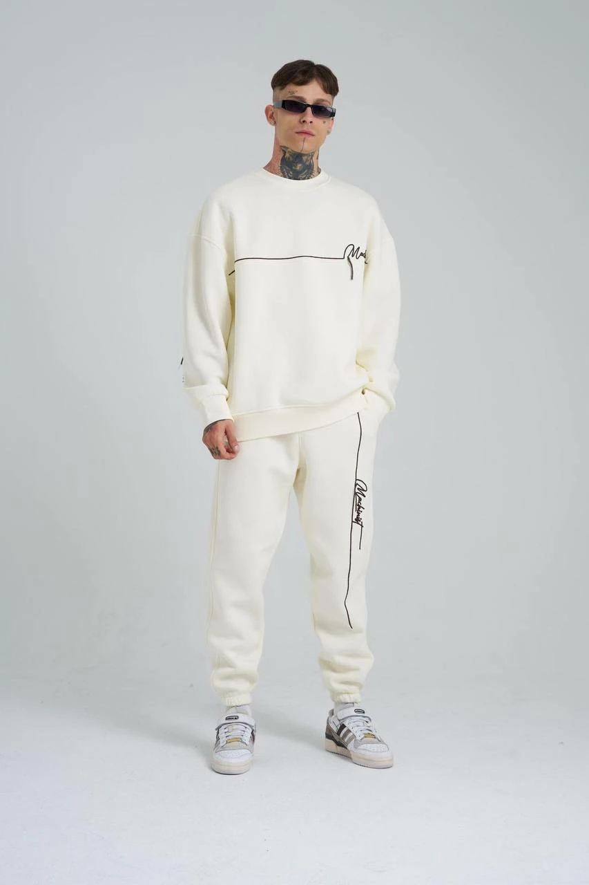 Trenerka unisex Machinist, të bardha