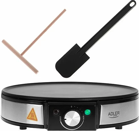Pjekëse palaçinkash Adler AD3058 1600W, 30 cm, e zezë/inoks