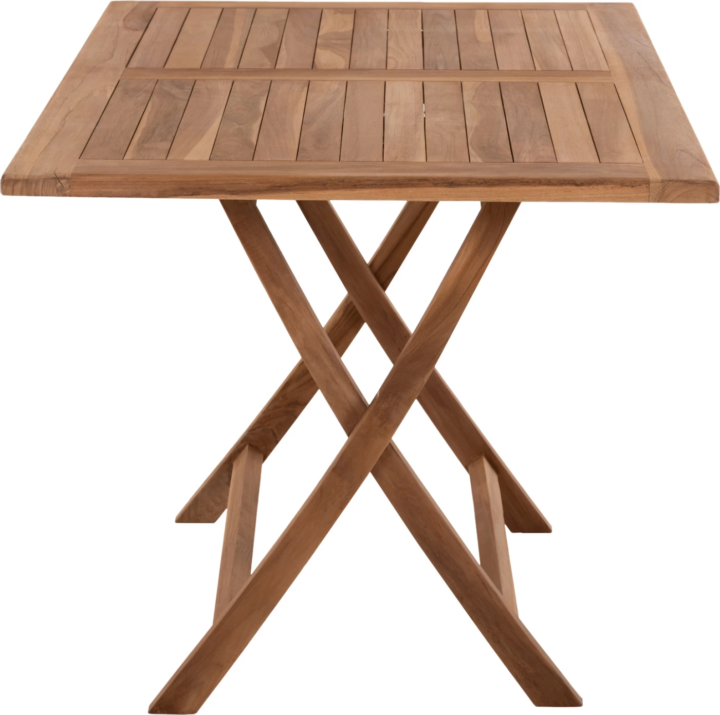 Tavolinë për terasë KENDALL FH9542, e palosshme, ngjyrë natyrale, 120x80x75 cm