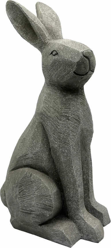 Dekor lepur Roger, polirezine, ngjyrë gri, 21x16x40cm