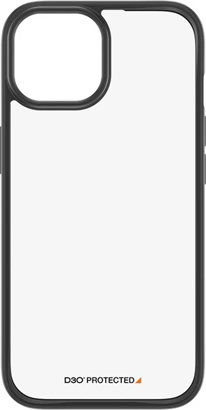 Mbështjellës PanzerGlass ClearCase për iPhone 15, Transparent & Zi