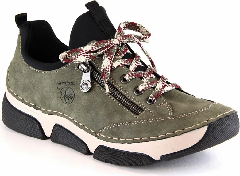 Këpucë të rehatshme Rieker për femra, të gjelbërta