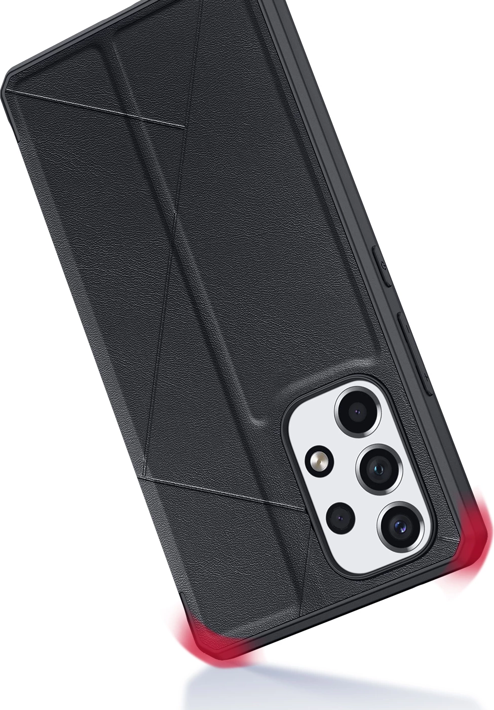 Mbështjellës Dux Ducis Skin X për Samsung Galaxy A73, me kapak dhe xhep, i zi