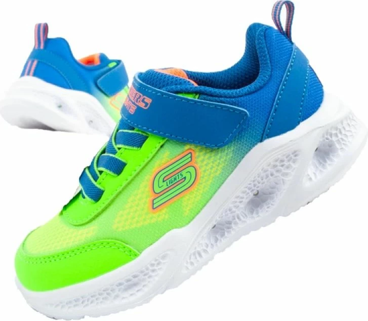 Atlete për fëmijë Skechers, kaltër-gjelbër