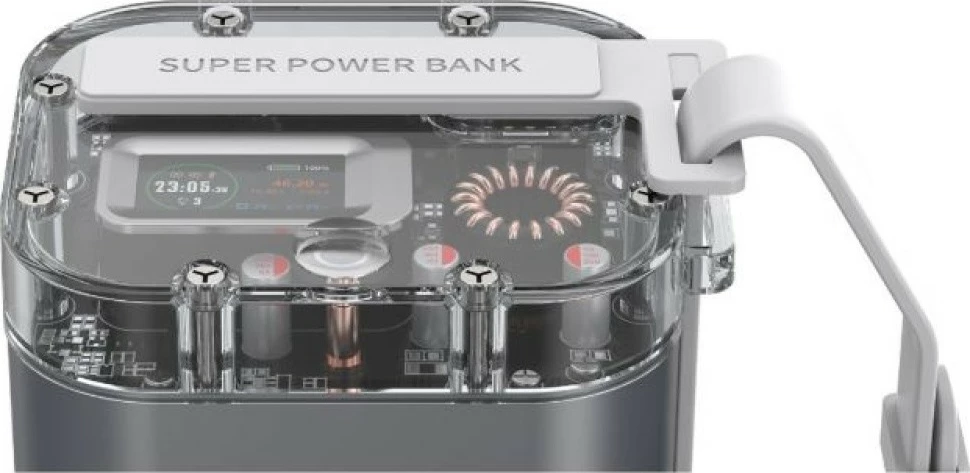 Power bank 4smarts Lucid Ultra KAT07305 40000mAh 100W IP67 2x USB-C + 2x USB-A, gri