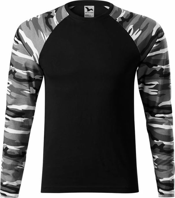 Maicë Malfini për meshkuj, ngjyrë kamuflazh gri