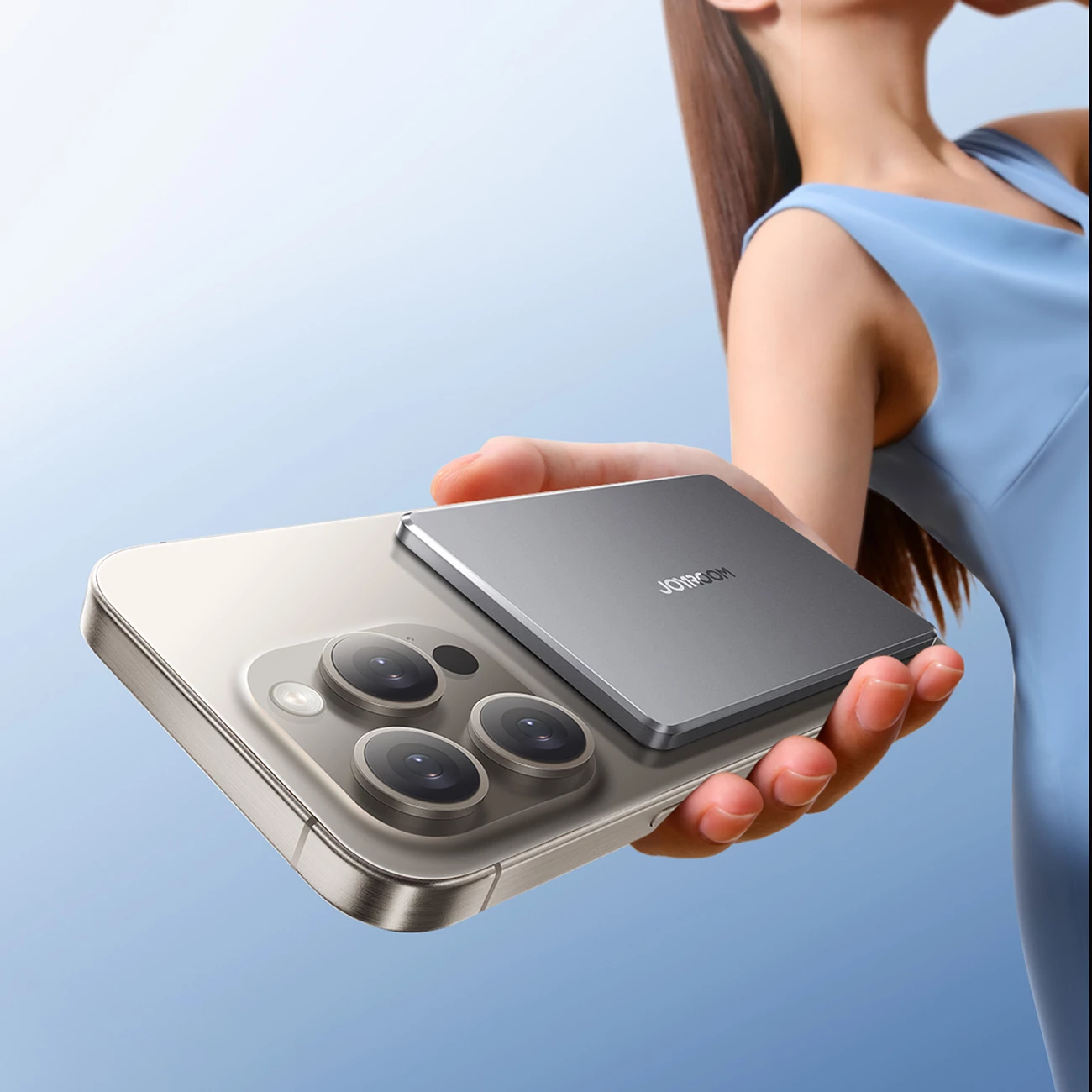 Powerbank Joyroom JR-PBM08 5000 mAh 20W me karikim pa tela MagSafe/Qi gri