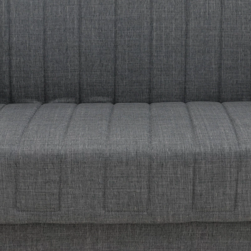 Divan trefishtë me hapësirë ruajtëse,, ngjyrë antracit, 190x75x85cm