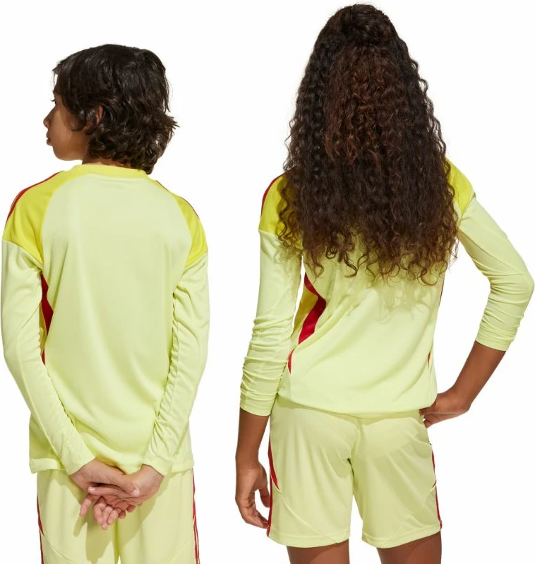 Fanellë portieri për fëmijë adidas, e verdhë dhe e kuqe