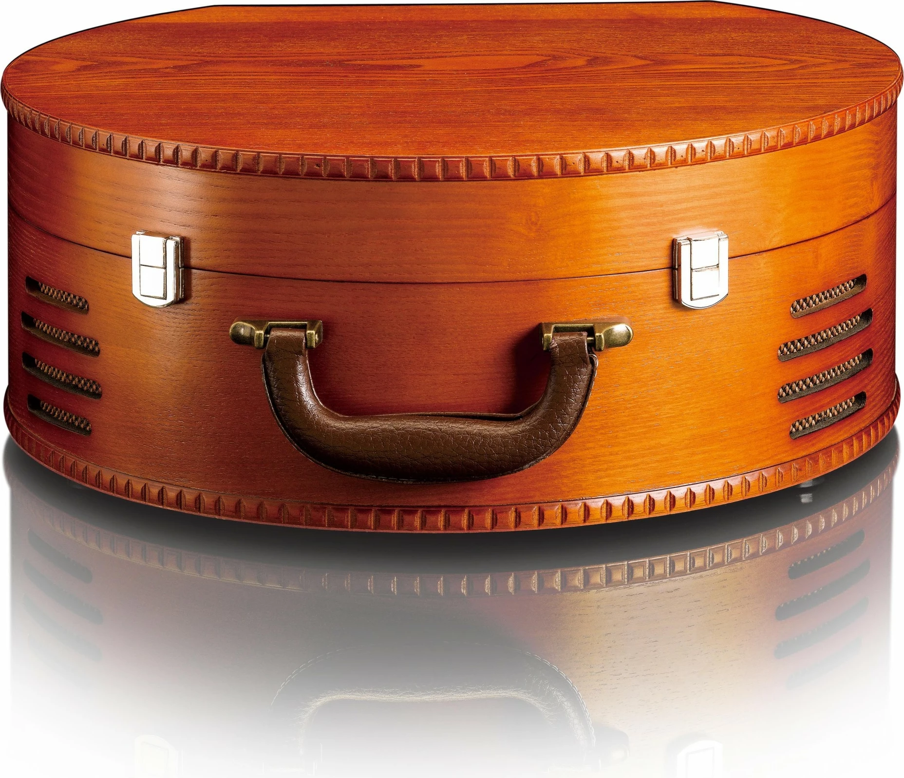 Gramafon Lenco TT-34, druri, USB, altoparlantë të integruar, kafe