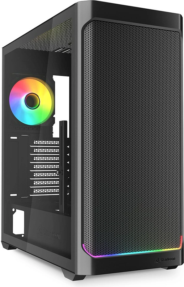 Kasë Sharkoon AK4W RGB ATX 1xGlas e zezë