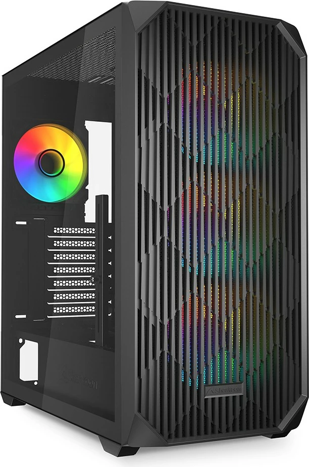 Kasë Sharkoon AK3 RGB ATX 1xGlas, e zezë