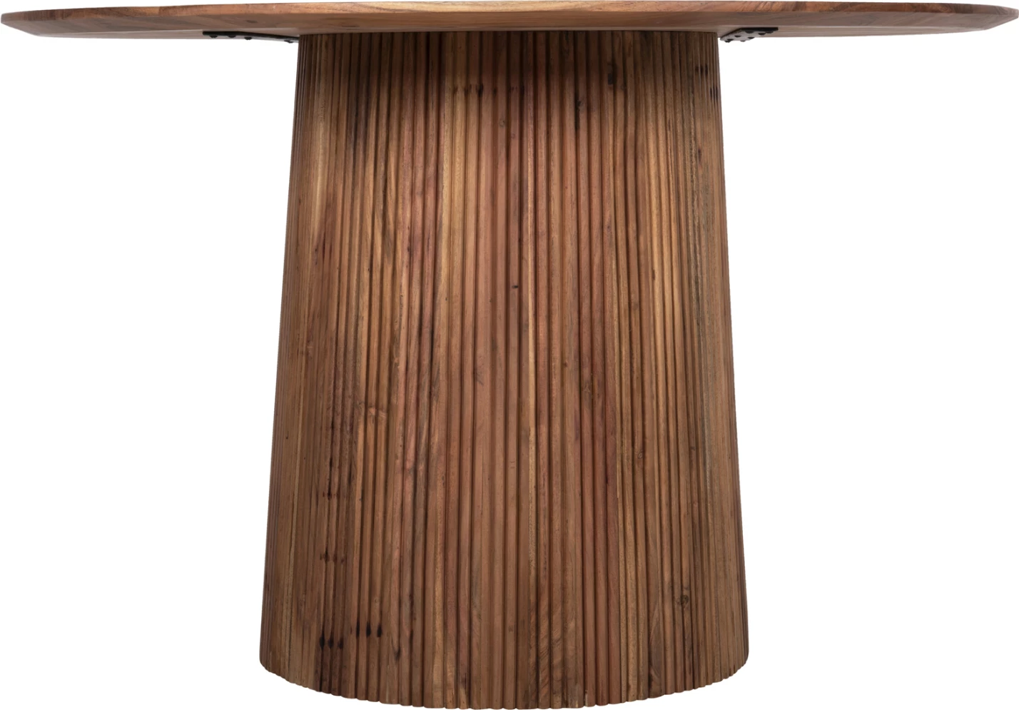 Tavolinë rrumbullake ngrënieje GROOT, dru akacie natyrale, D120x79cm