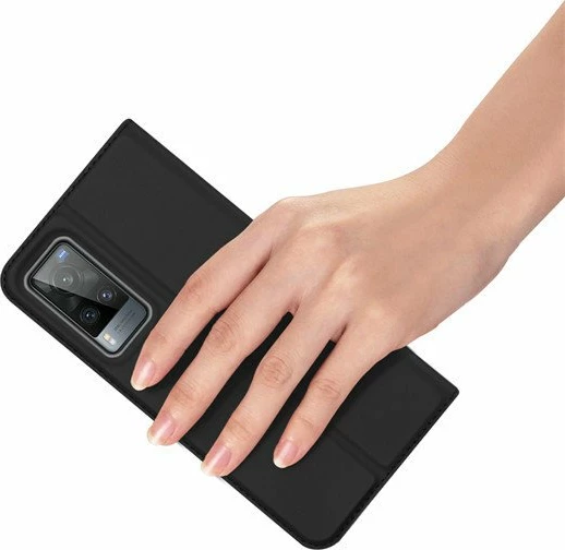 Mbështjellës Dux Ducis Skin Pro Bookcase për Vivo X60, i zi