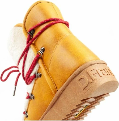 Çizme dimri për femra D.Franklin, mustard