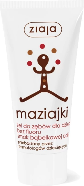 Xhel për dhëmbë për fëmijë Ziaja Maziajki, shije Bubble Cola, 50ml