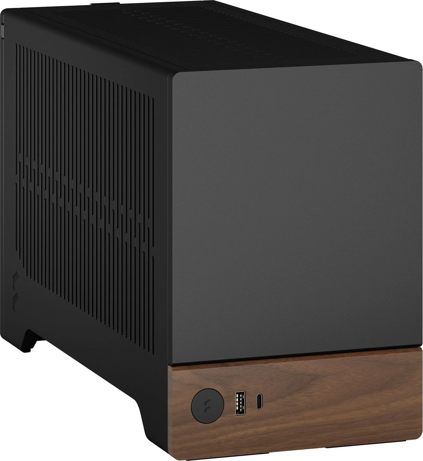 Kasë Fractal Design Terra, Mini-ITX, Alumini, Walnut, Graphite