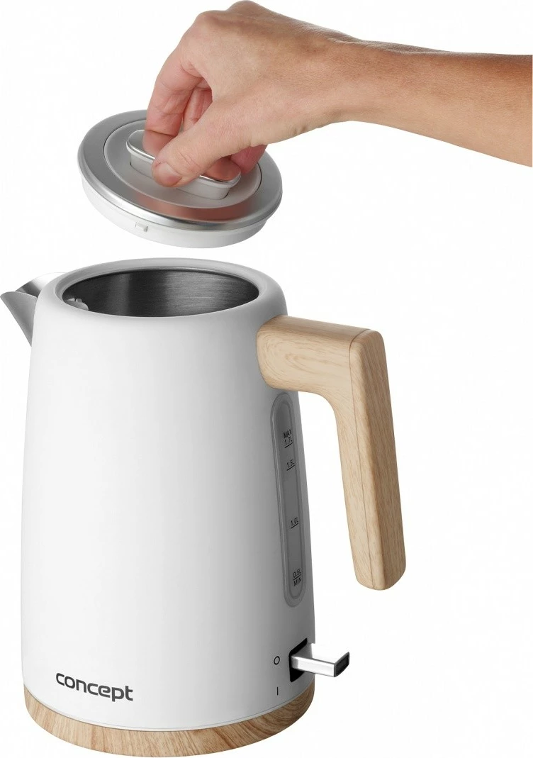 Ibrik elektrik Concept RK3315, 1.7L, Bardhë