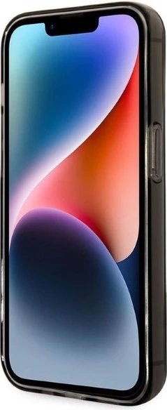 Mbështjellës Karl Lagerfeld KLHCP14LHNIKTCK për iPhone 14 Pro 6.1", i fortë, Ikonik Karl, i zi