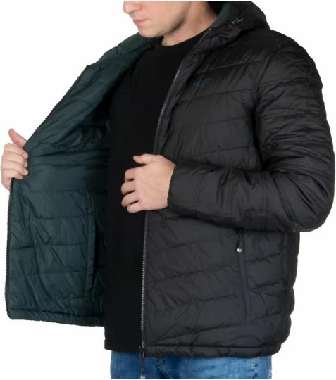 Jakne për meshkuj 4f, ngjyrë e zezë dhe jeshile