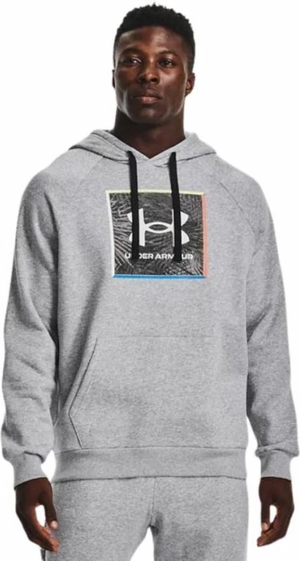 Duks për meshkuj Under Armour UA Rival Flc Graphic, gri