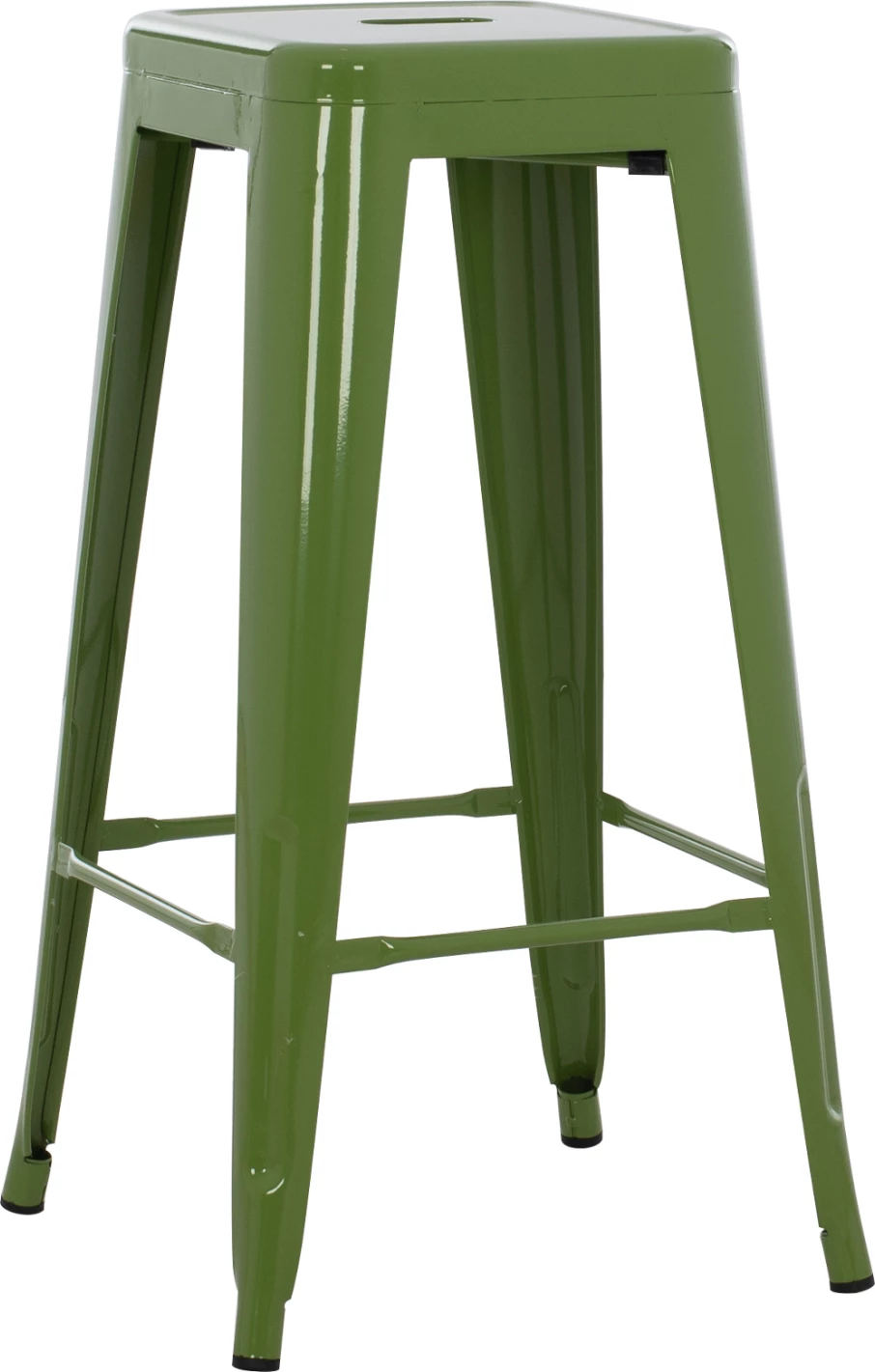 Karrige për bar metalike Melita, ngjyrë ulliri e lehtë, FH8642.13, 43x43x78 cm