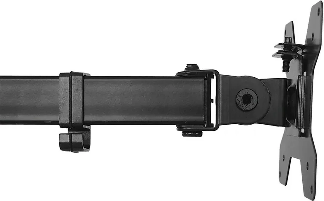 Mbajtëse tavoline për monitorë Maclean MC-967, për 2 monitorë, 13-27", Alumini, E zezë