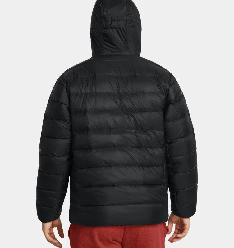 Jakne për meshkuj Under Armour Legend Down Hooded, e zezë