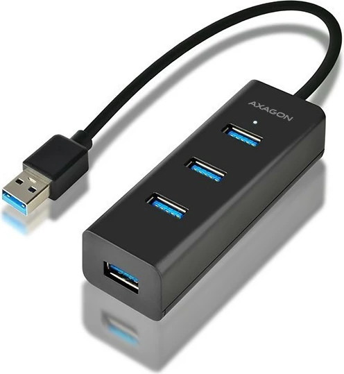Hub USB AXAGON HUE-S2B, 4 porta, 30cm kabllo, i zi