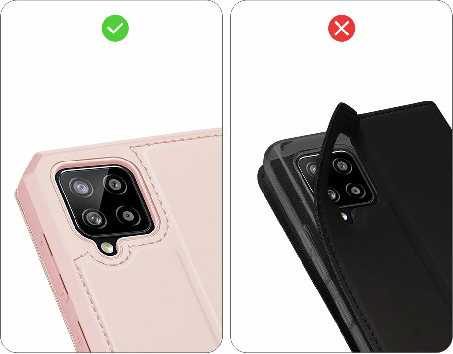 Mbështjellës Dux Ducis Skin X për Samsung Galaxy A42 5G, rozë